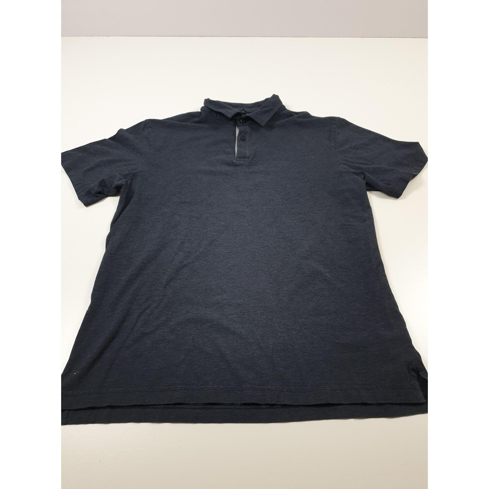 Public Rec Polo Shirt Men's Medium Blue Pima Cotton Tencel Stretch Casual